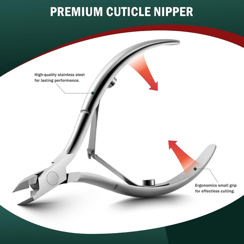FVION Precision Cuticle Clippers – Professional Cuticle Trimmer and Dead Skin Remover, Sharp Stainless Steel Nail Tool for Manicure and Pedicure - 5mm - Image 5
